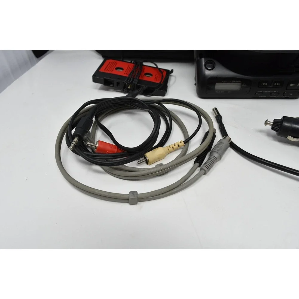 Vintage Sony D-180K Car Discman Portable CD Player Complete Kit Case Adapter